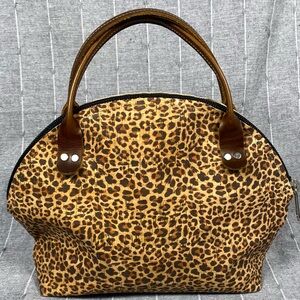 NEW w/o Tags Farmhouse Frocks Leopard Print Purse AMISH MADE